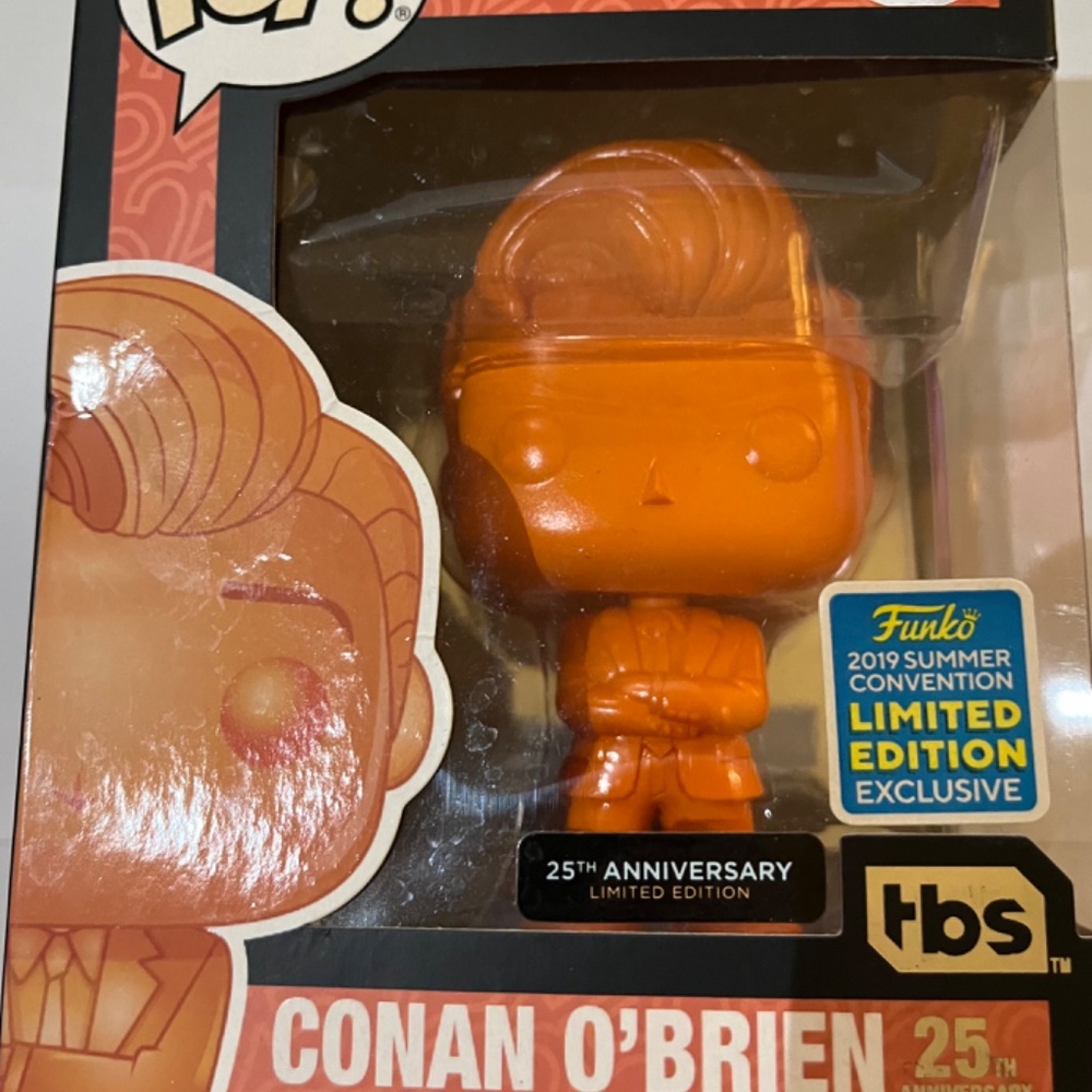 Preowned Pop! Funko Conan O'Brien figurine 25th Anniversary Limited Edition